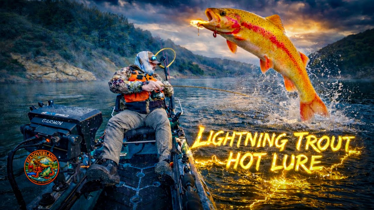 Catching Lightning Trout and Rainbow Trout at San Pablo Reservoir | Deadly Kayak Trolling Techniques