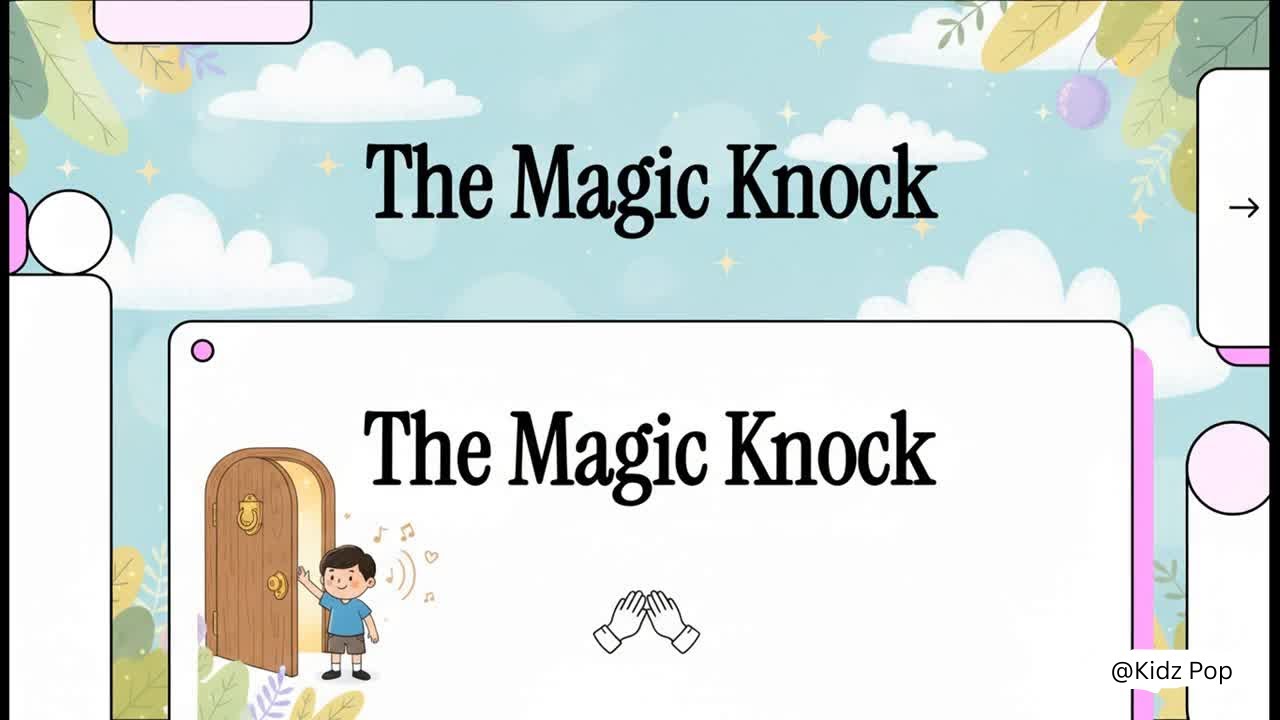 The Magic Knock | Good Manners Story for Kids | Learn to Knock Before Entering