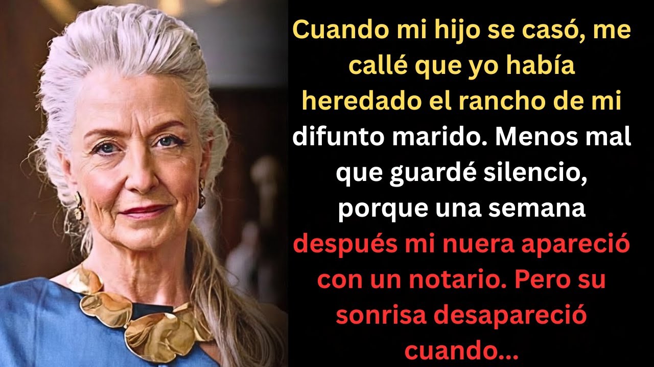 Cuando mi hijo se casó, no mencioné que heredé el rancho de mi esposo. Gracias a Dios no lo hice.