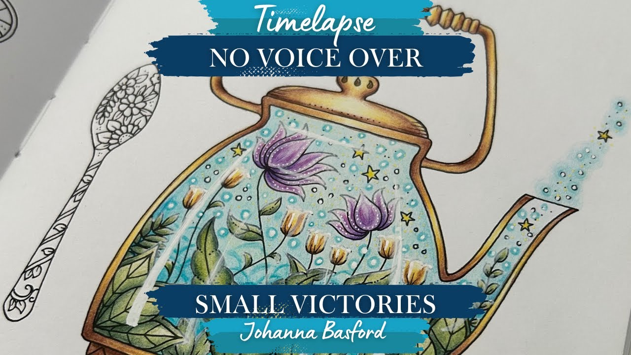 Timelapse Colouring of the Teapot page in Johanna Basford's 
