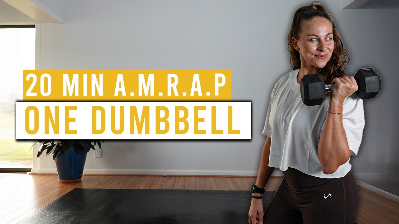 20 MIN FULL TOTAL BODY TONING & STRENGTH (ONE DUMBBELL ONLY)