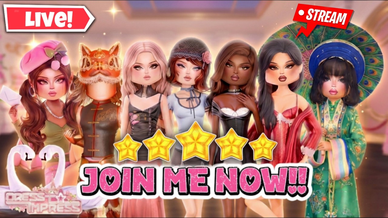 ROBLOX Dress To Impress PLAYING WITH SUBSCRIBERS... : JOIN ME NOW