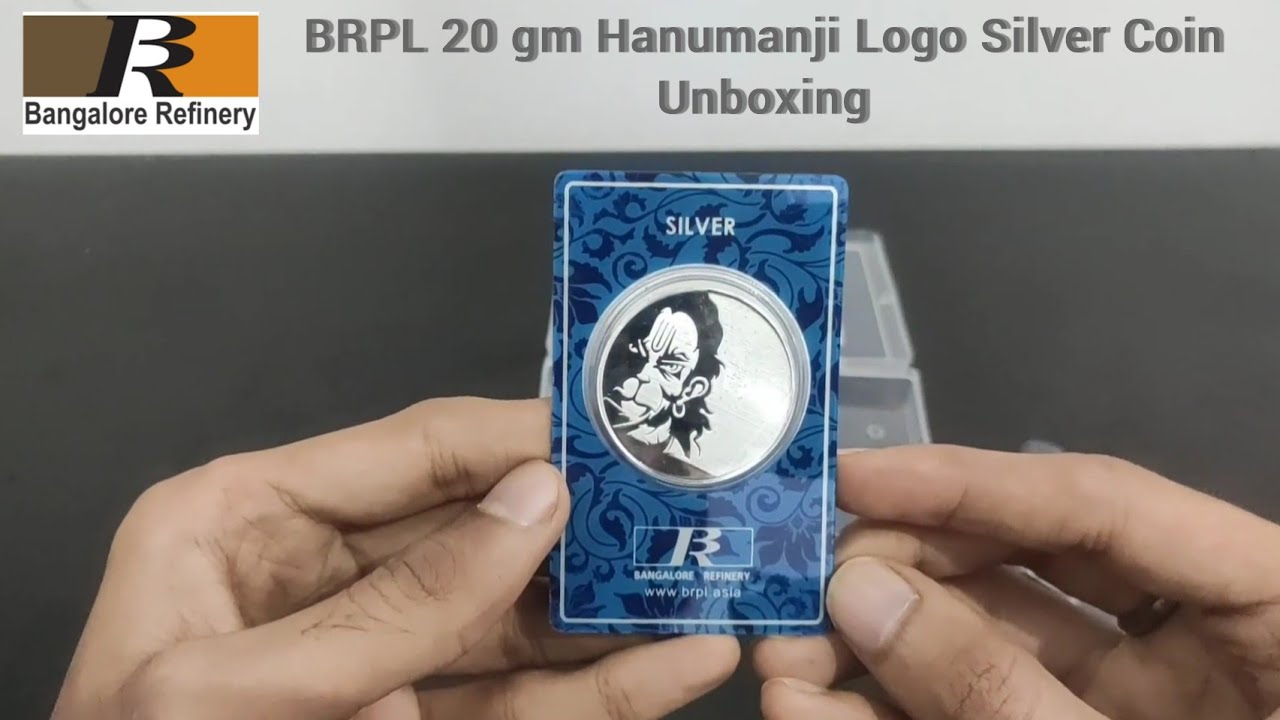 BRPL 20gm Silver Coin (Hanumanji logo) Unboxing || Bangalore Refinery || Gold & Silver Bullionaire
