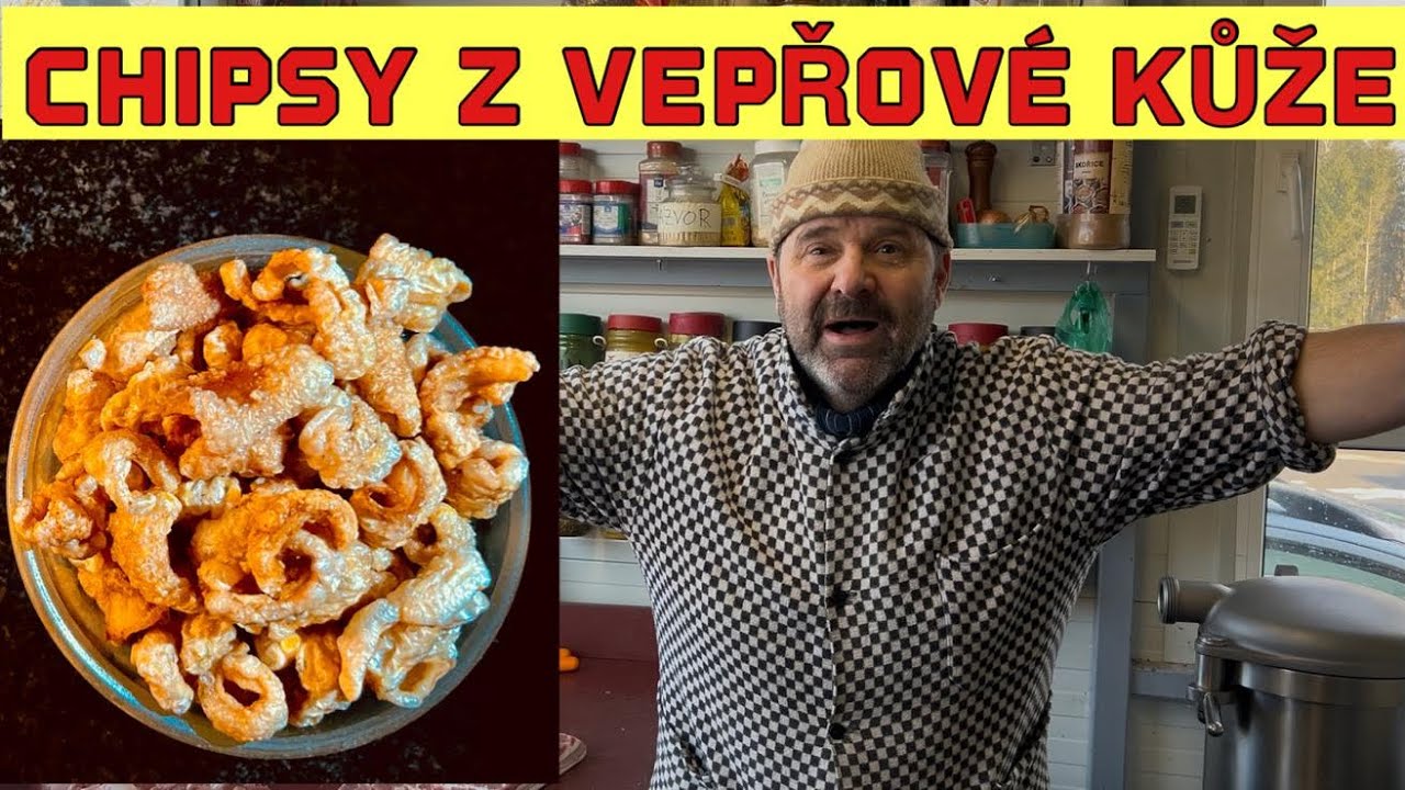 Čipsy z vepřové kůže