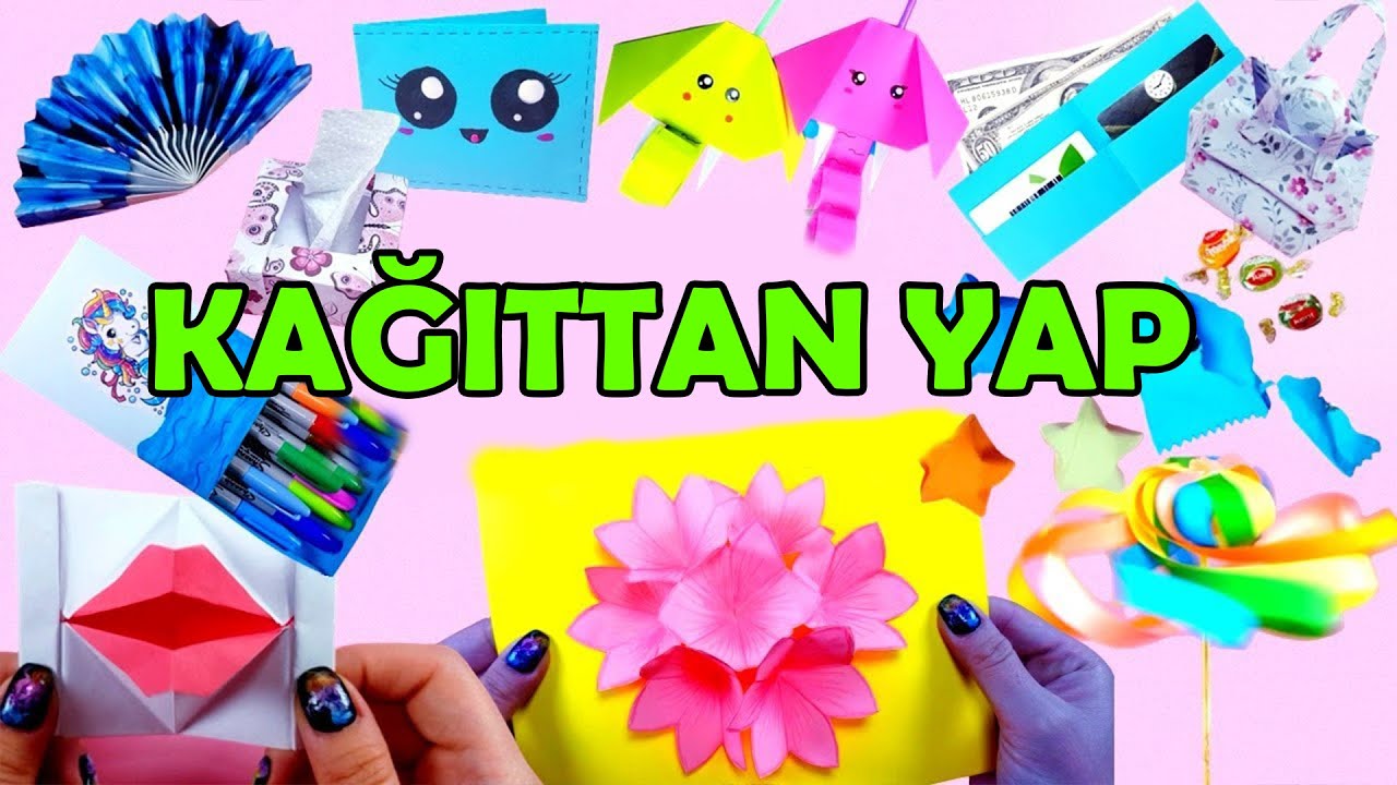 ÇOK BEĞENECEĞİN 10 KAĞIITAN KENDİN YAP FİKRİ!