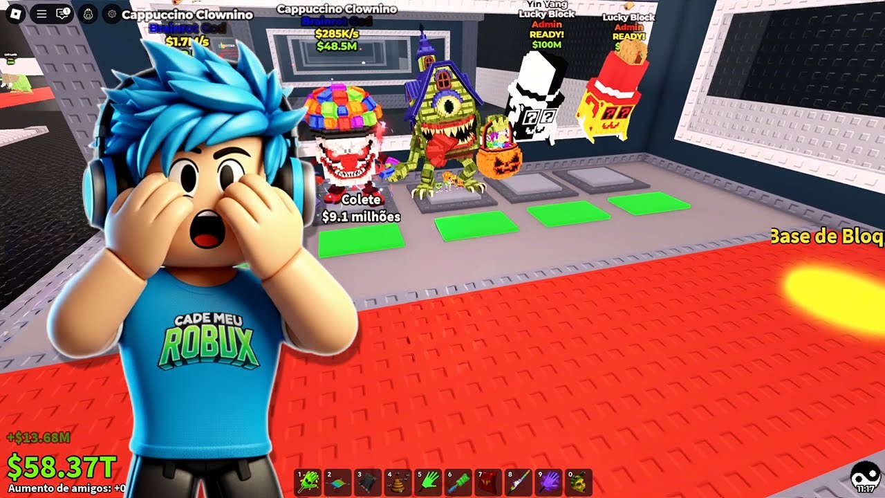 ABRINDO LUCKY BLOCKS NO ROUBE UM BRAINROT