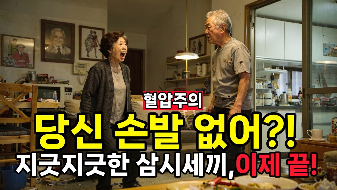하루 세끼 밥 타령하는 남편, 이제 꼴도 보기 싫습니다. (60대 아내의 절규)