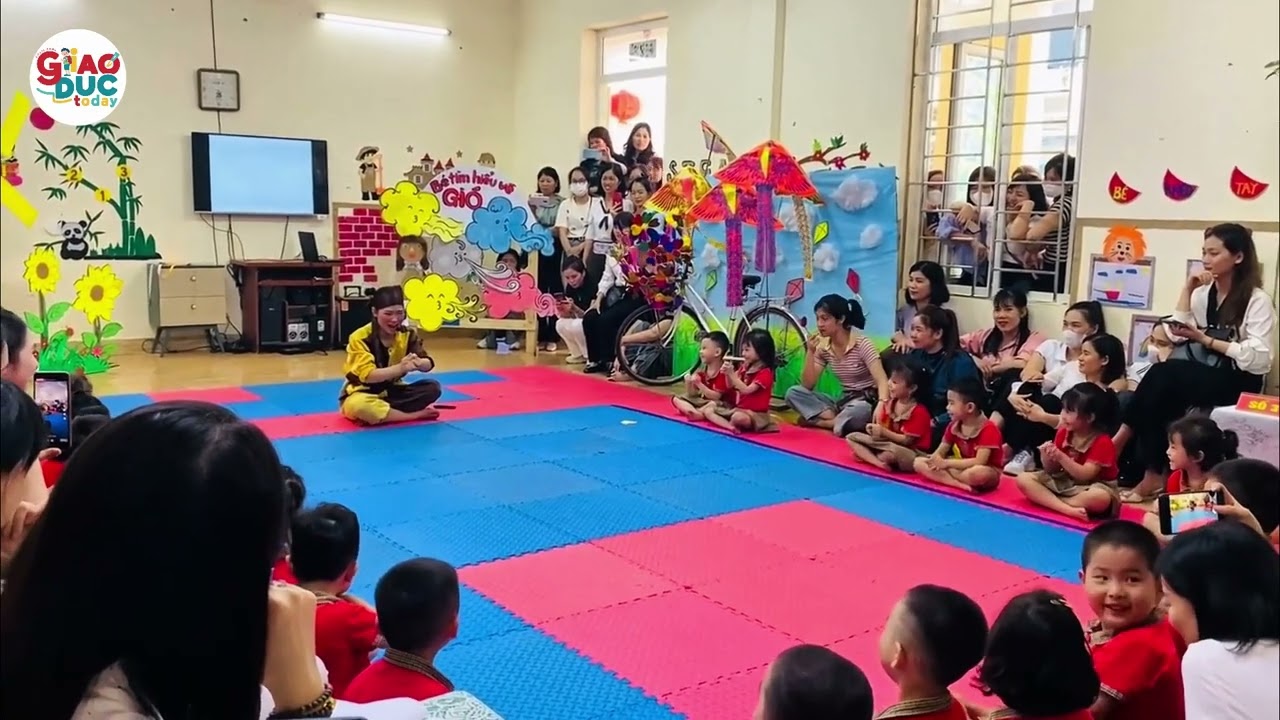 Tiết dạy GVDG cấp tỉnh KPKH Tìm hiểu về gió - Trẻ 3 tuổi