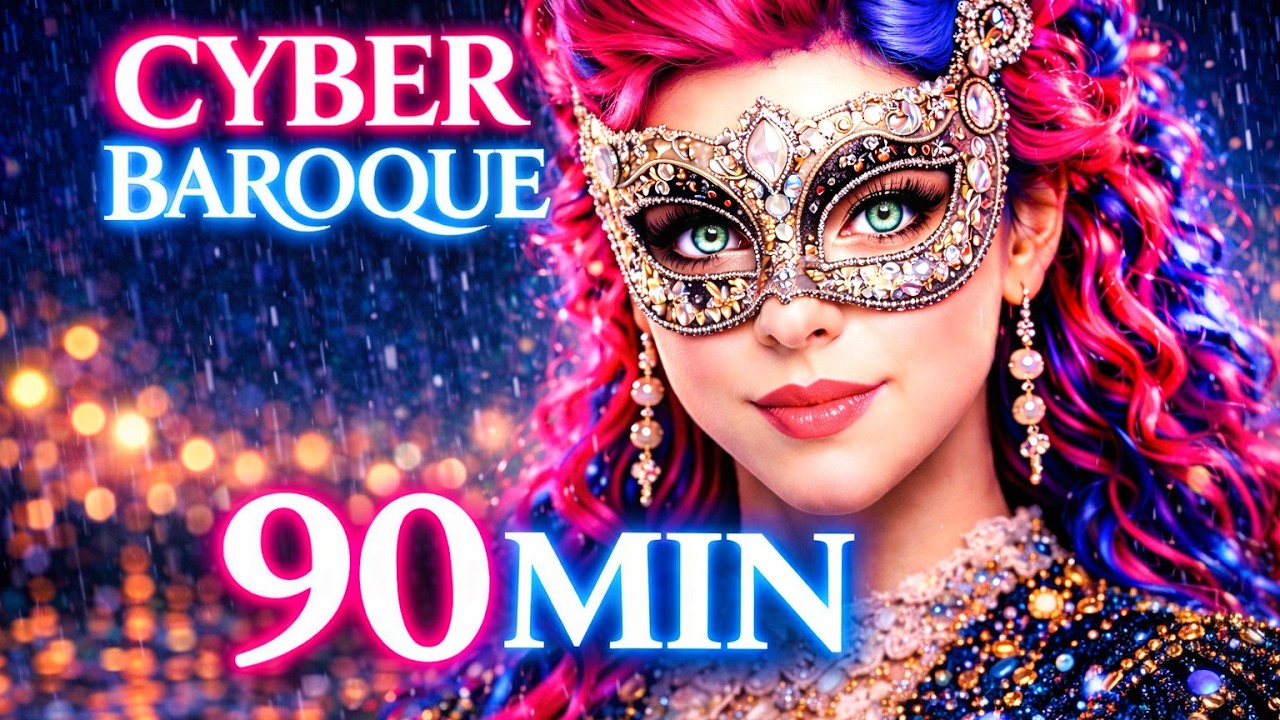 Lady Vivaldi Cyberpunk  90 Min Focus Music  Cyber Baroque
