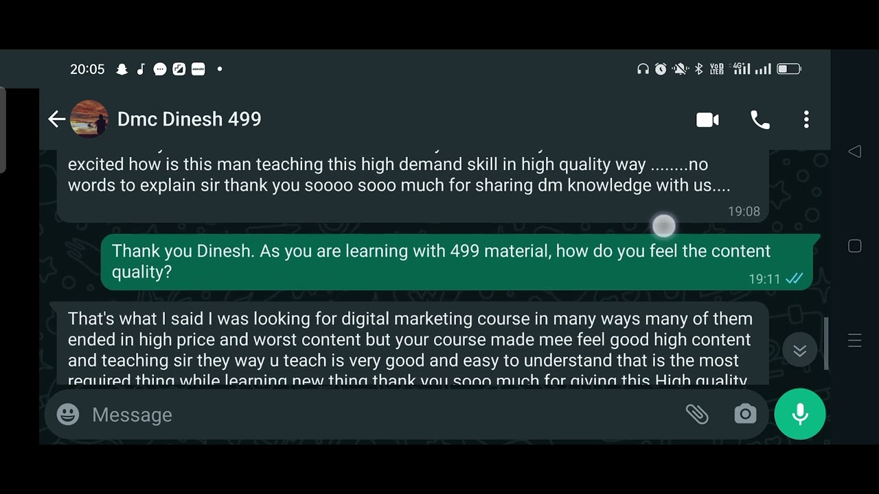 Digital Marketing Course in Tamil Review and Testimonial by Mr.Dinesh