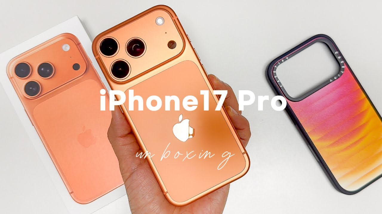 iPhone 17 Pro Unboxing (Orange) Setup CASETiFY Accessories Haul 