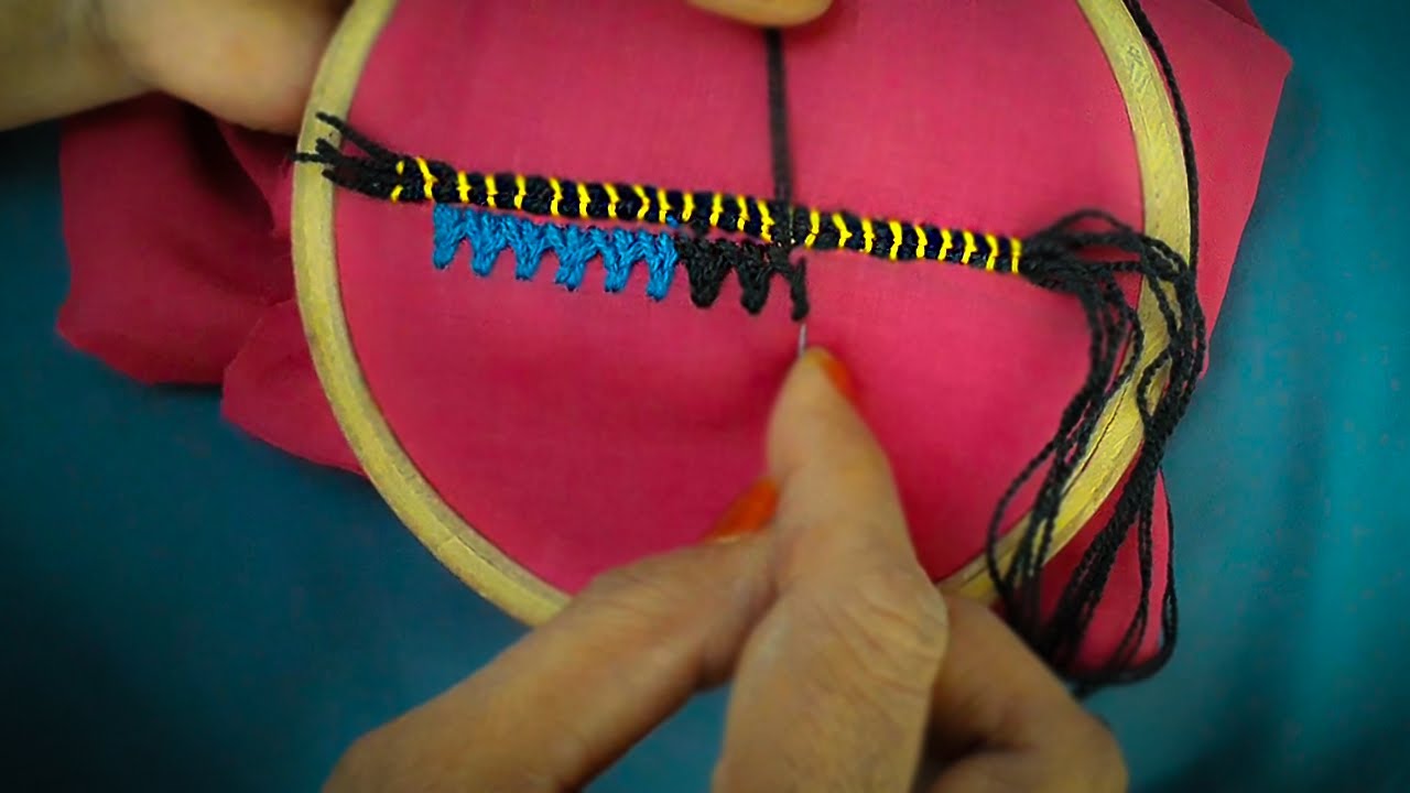 Balochi Embroidery Design Stitch || Balochi Karhai Dress