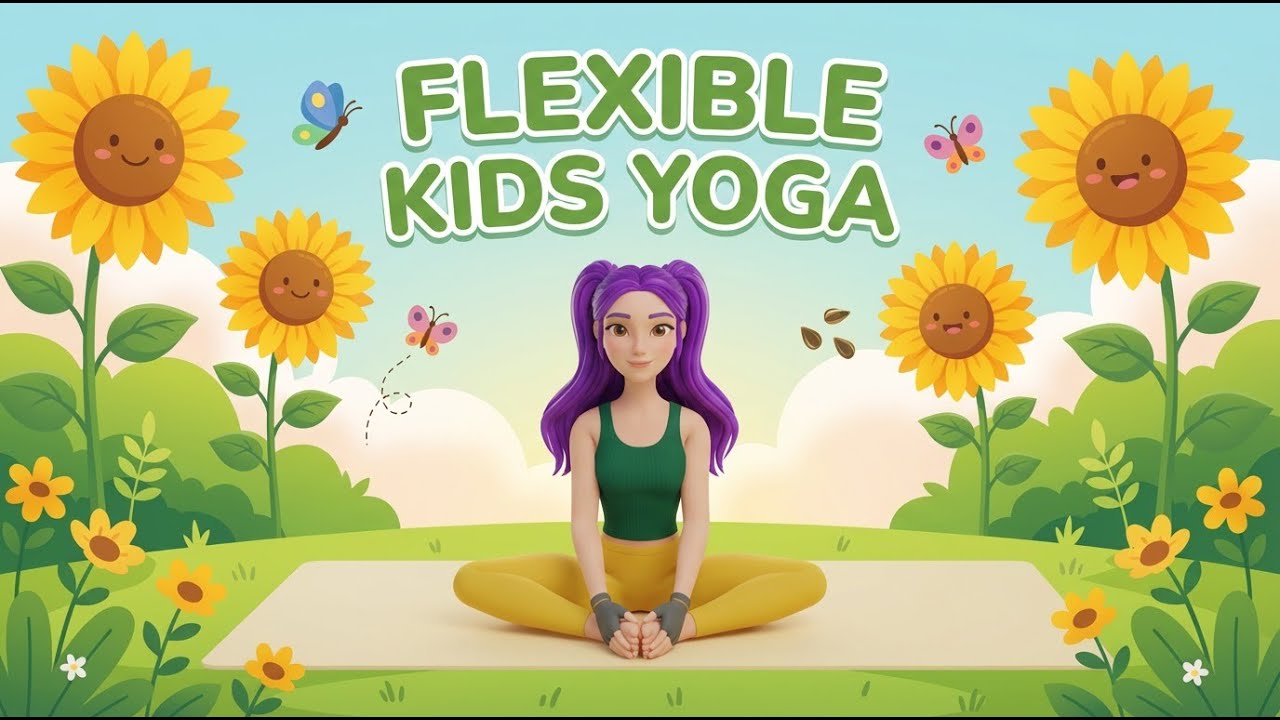 Easy Yoga Poses for Kids | Tree, Cobra & Butterfly | Yoga for Flexibility