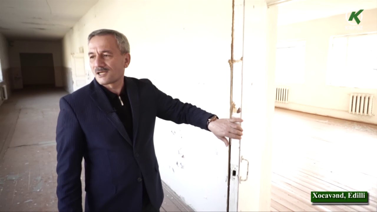 Xocavəndin Edilli kəndində azərbaycanlı və erməni şagirdlərin birgə oxuduğu məktəb...