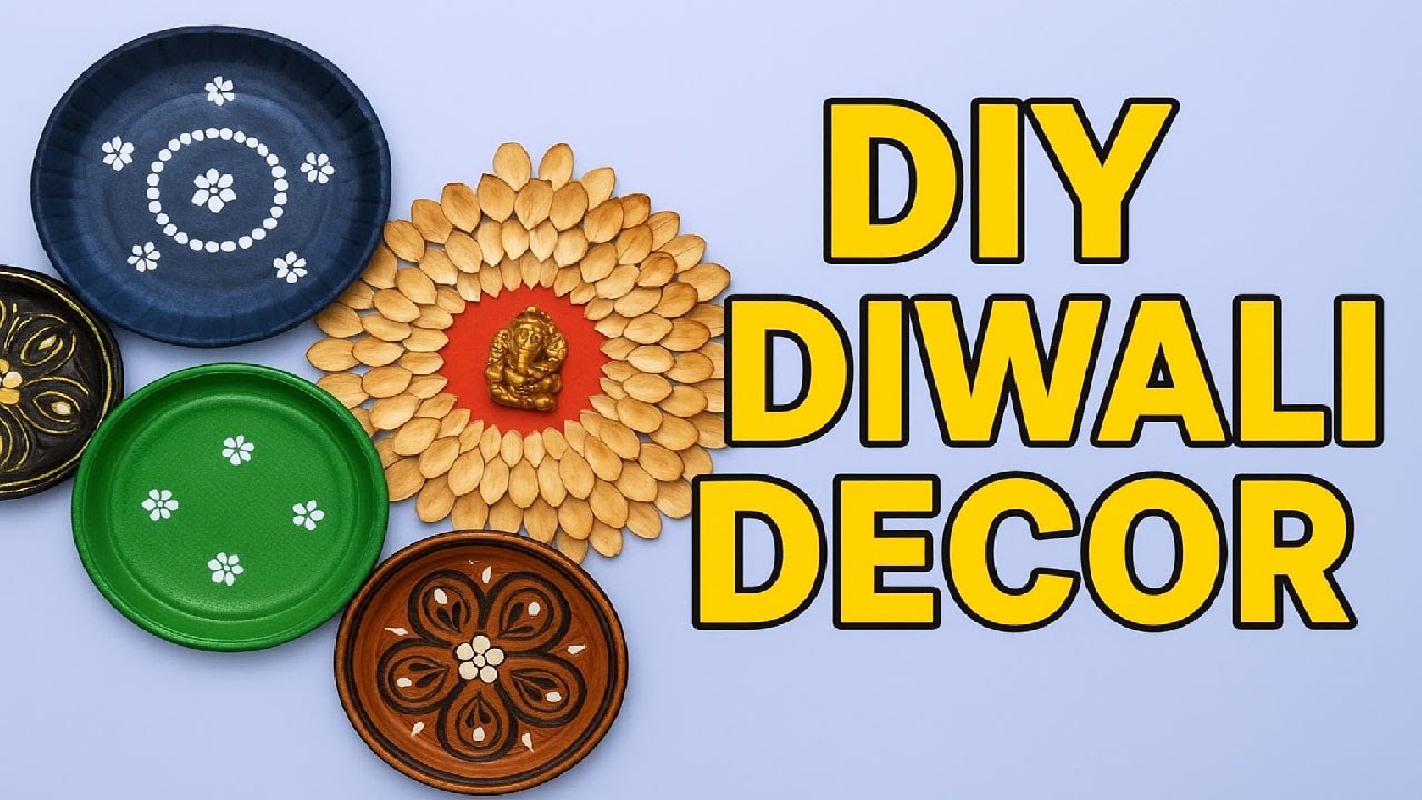 DIY Diwali Wall Decoration | Easy Paper Plate Decoration Ideas | Festive Home Decor Craft 2025