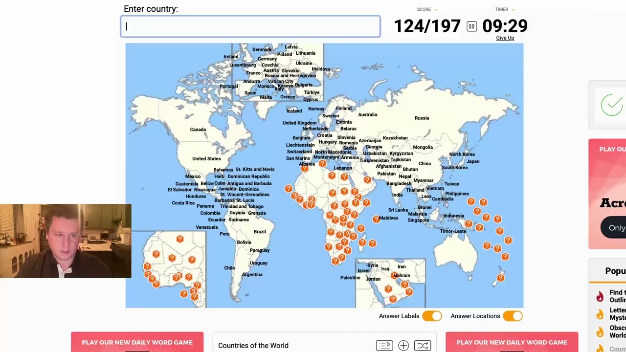 Naming Every Country in Under 10 Minutes