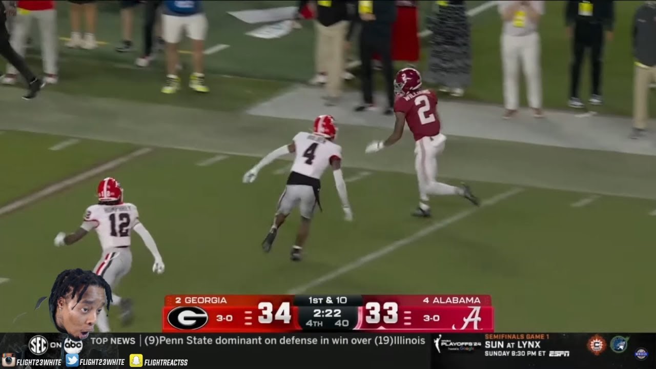 FlightReacts To #2 Georgia #4 Alabama Full Game Highlights 2024!