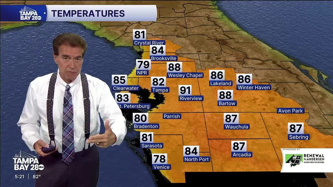LATEST FORECAST | Fog to roll into the Tampa Bay area