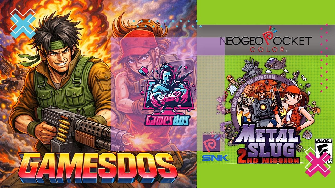 Metal Slug: Rozgrywka z 2. misji Neo Geo Pocket HD 1080p