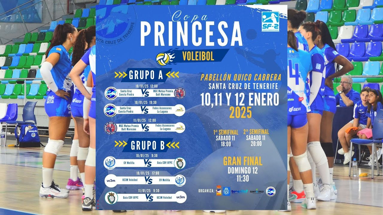 COPA PRINCESA 2025 | 11/01 - MAÑANA | Guía CDV UFPC VS UC3M Voleibol Leganés