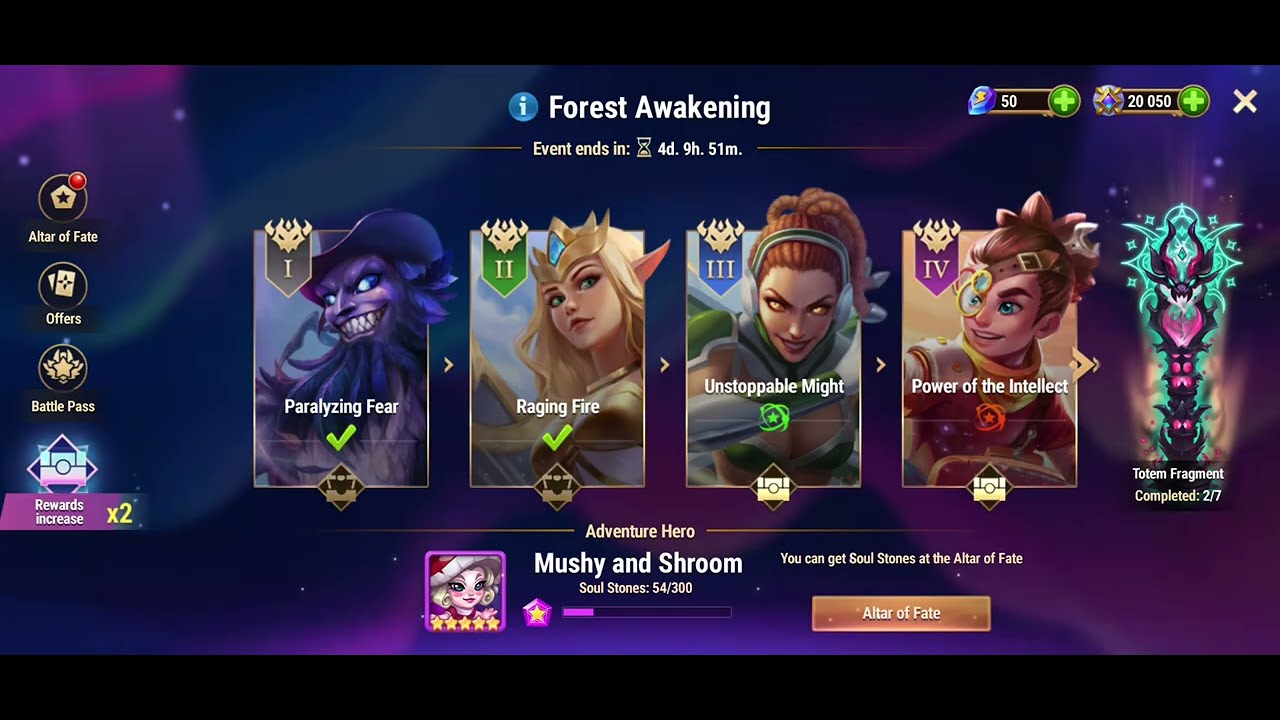 Forest Awakening | Mushy and Shroom Chapter 2 Boss Fight &ndash; Raging Fire | Hero Wars Dominion Era