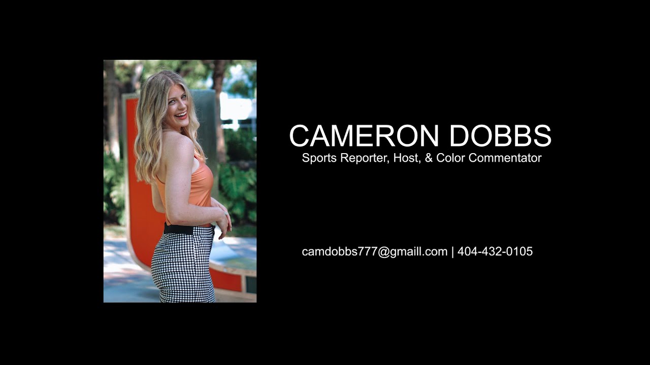 Cameron Dobbs Sports Reporter/Host Reel March 2023