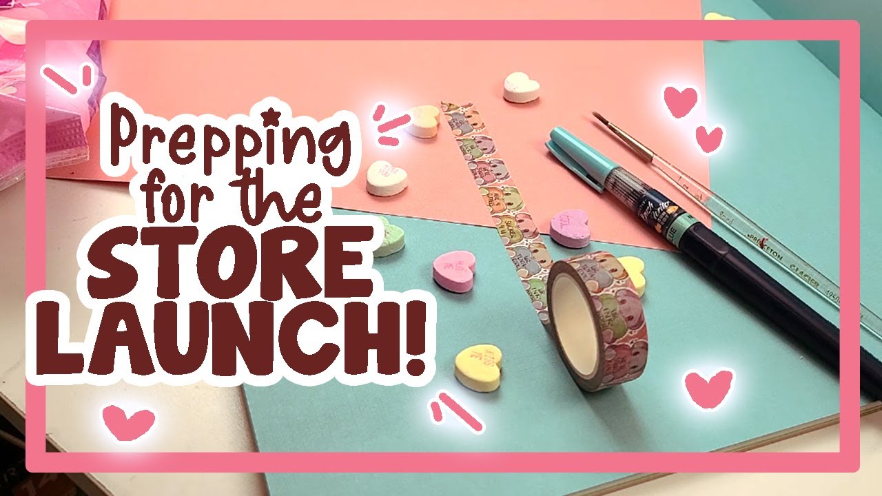 PREPARING for my STORE LAUNCH | Studio Vlog 6