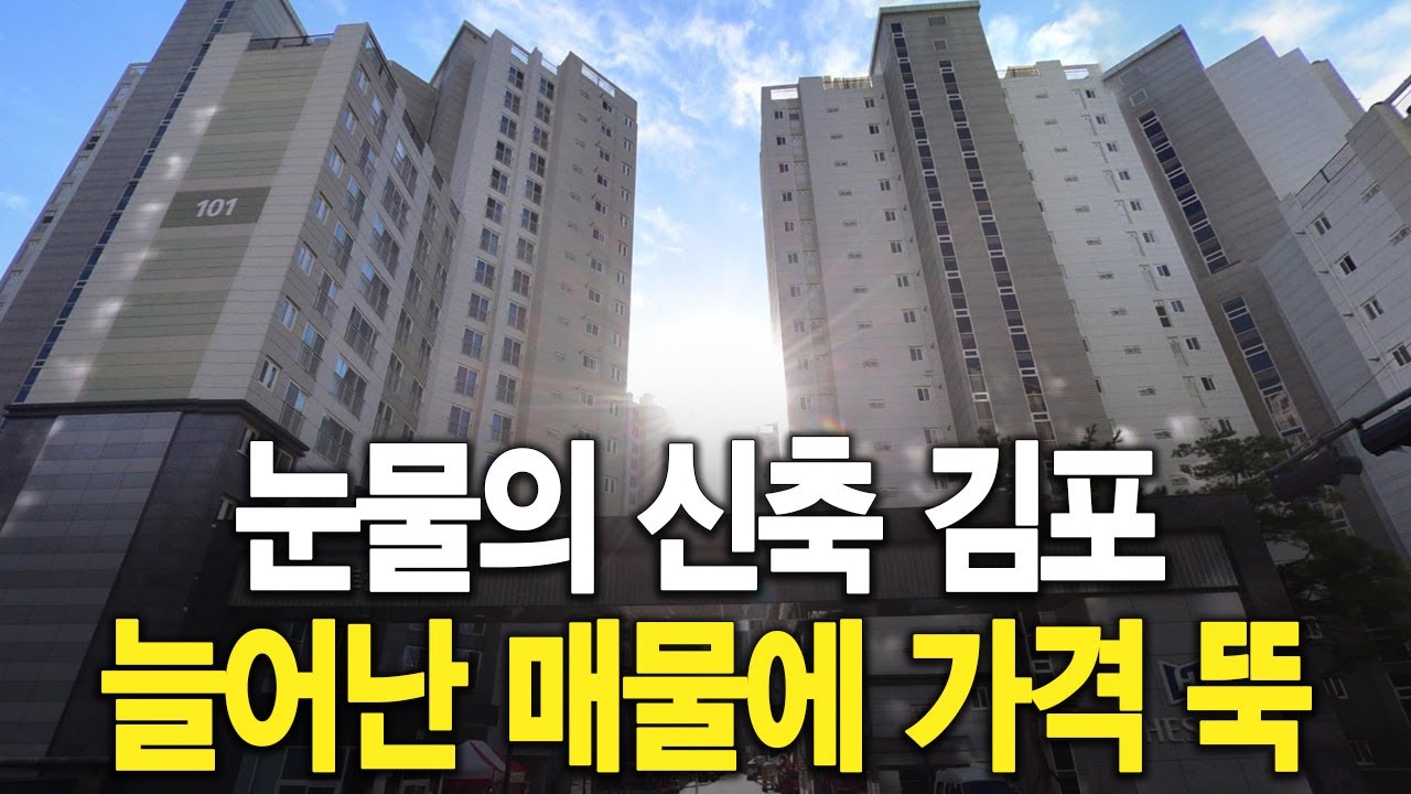 눈물의 신축 김포 늘어난 매물에 가격 뚝