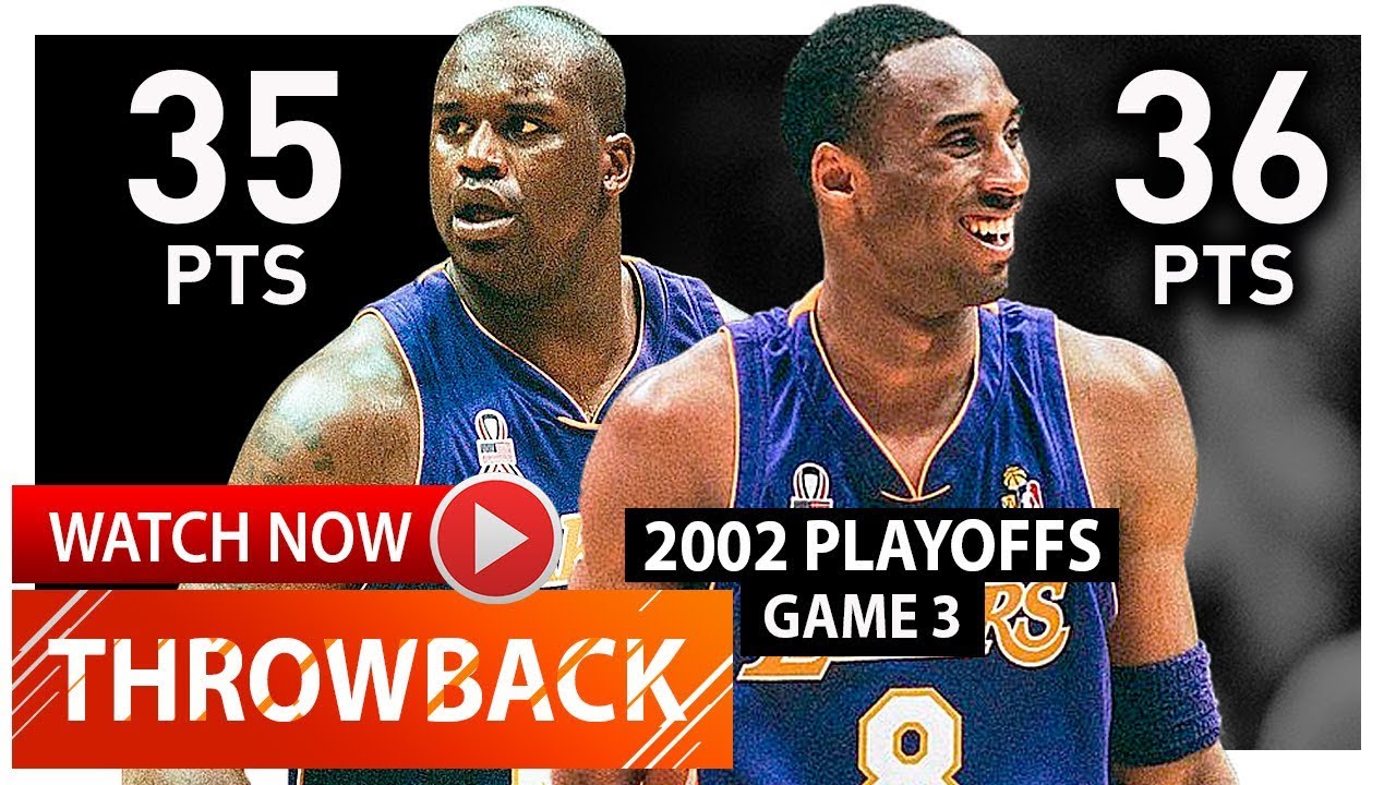 Throwback: Kobe Bryant & Shaquille O'Neal EPIC Game 3 Highlights vs Nets (2002 Finals) - 71 Pts!