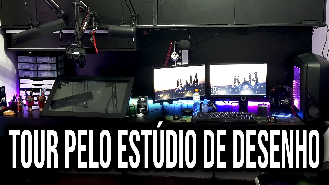 TOUR PELO MEU ESTÚDIO DE DESENHO | ESPECIAL 1.000.000 DE INSCRITOS!