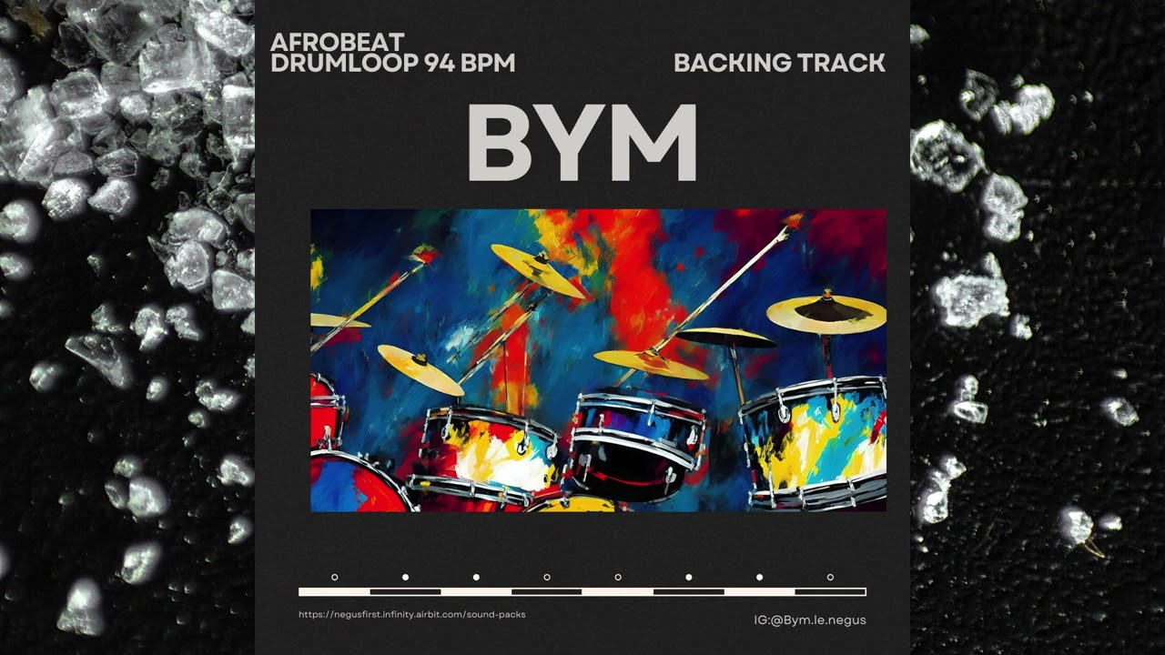 [FREE] Afrobeats drumloop for guitar practice: BYM [94 bpm]