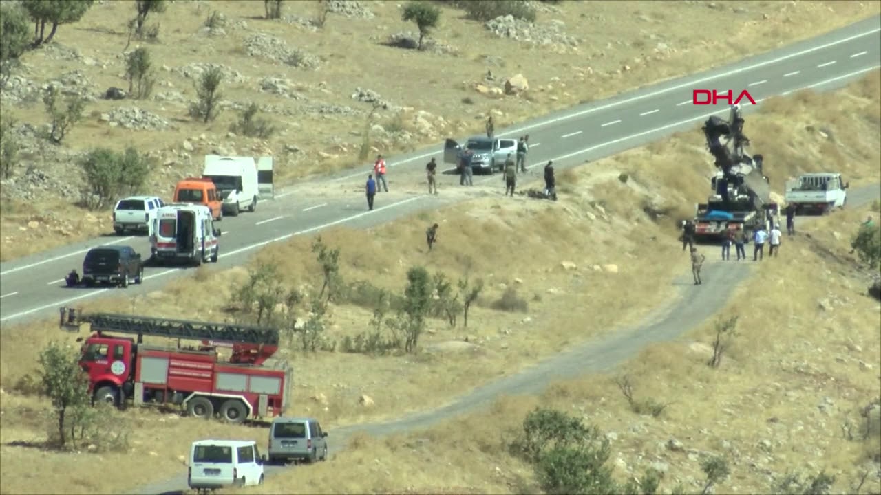 Batman'da 8 askerin şehit olduğu olay yeri
