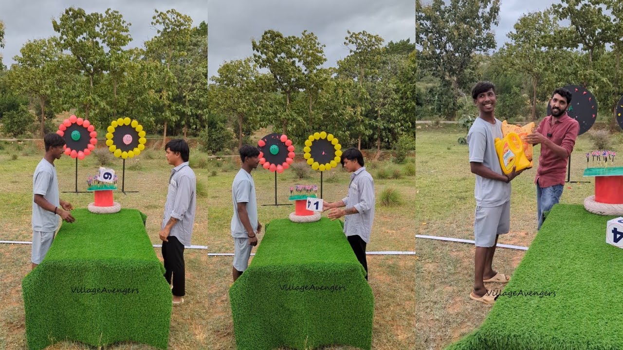 Drop the dice and pop the balloons Challenge || Village Avengers