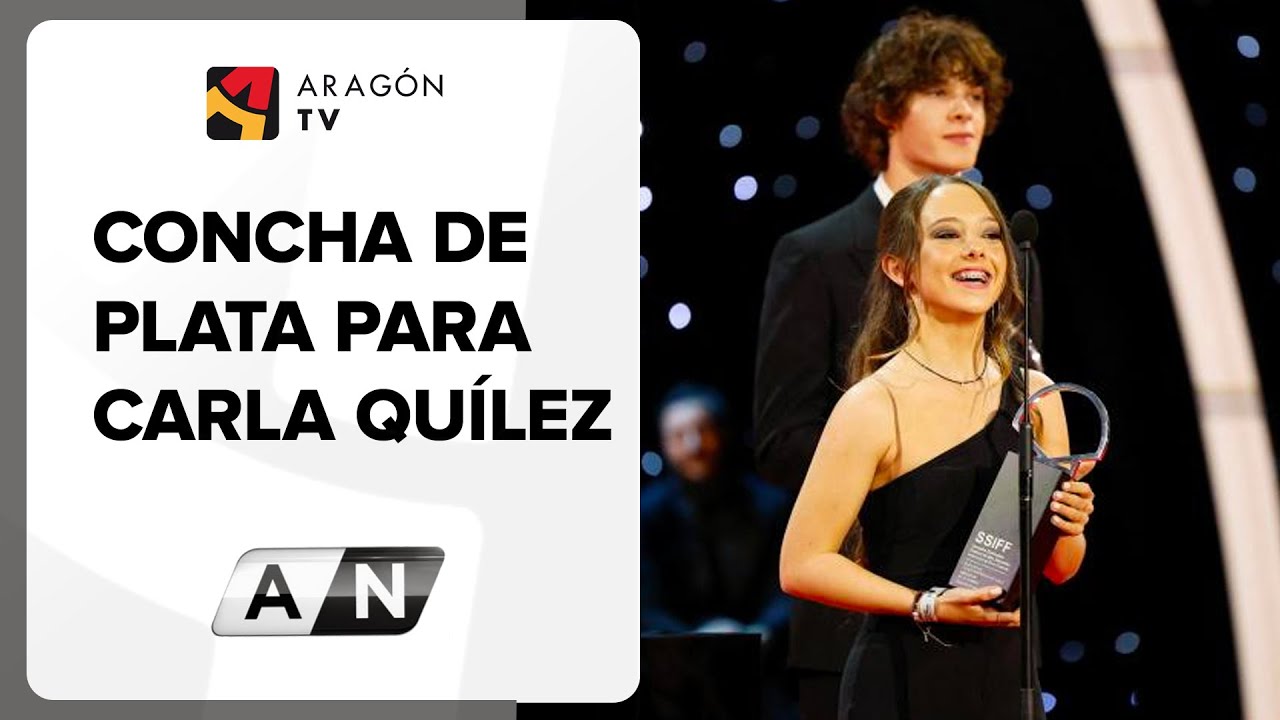 Carla Qu&iacute;lez recibe la Concha de Plata en el Festival de San Sebasti&aacute;n