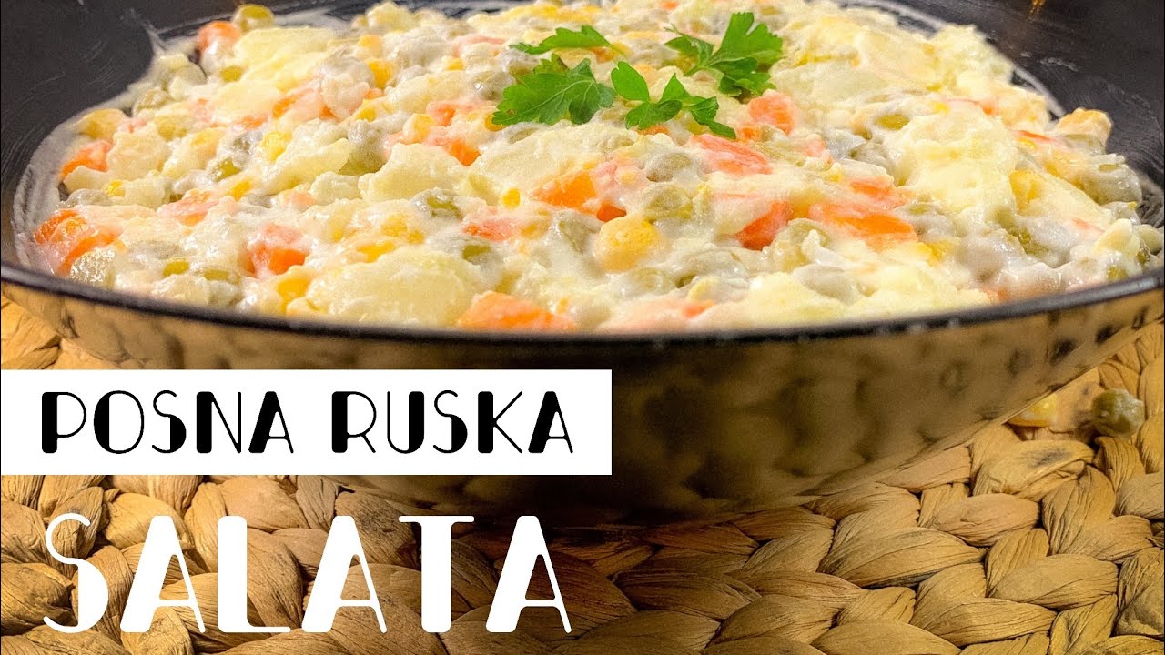 Posna Ruska Salata - Russian Salad - CooKing Recepti