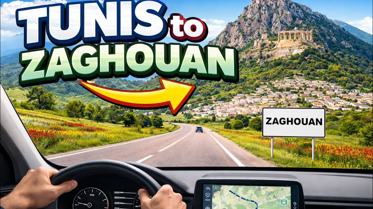 TUNIS to ZAGHOUAN — A Scenic Drive 