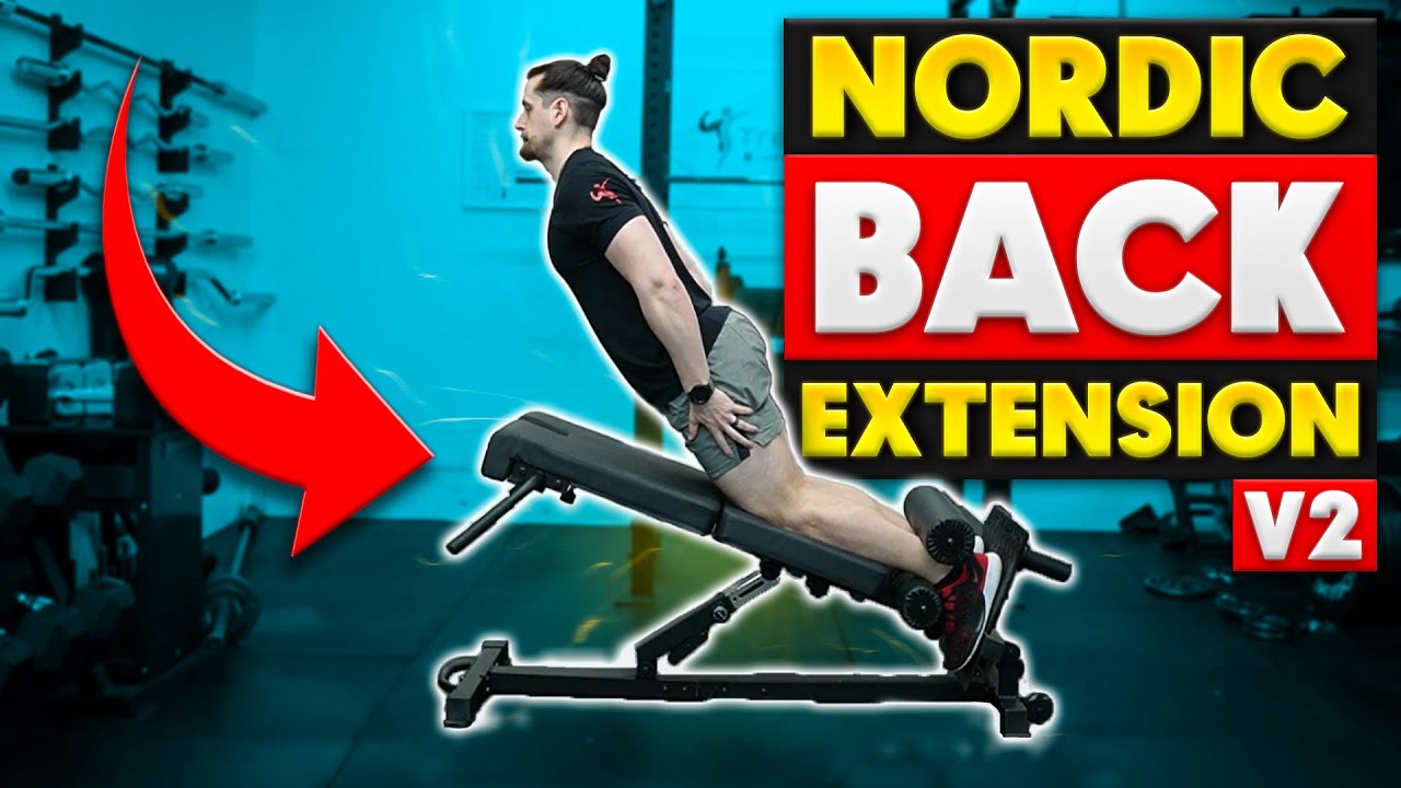 BEST Adjustable Nordic Bench | TIB BAR GUY Nordic Back Extension V2