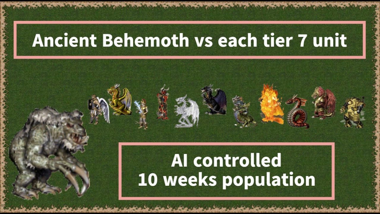 Ancient Behemoths - challenger for best level 7 unit in Heroes 3 ??