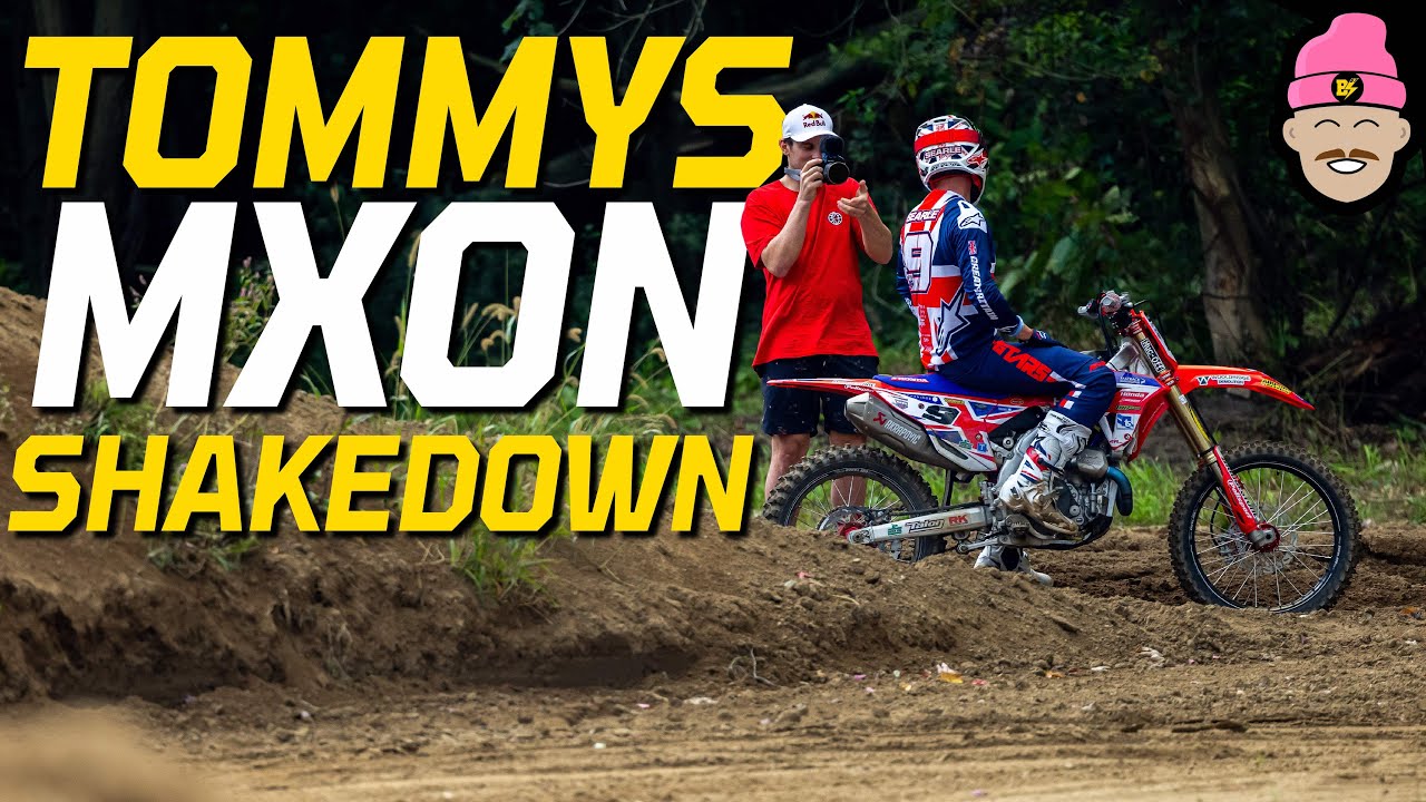 TOMMY SEARLE TESTS HIS MXON BIKE AT THE MOST INSANE TRACK I'VE EVER SEEN!