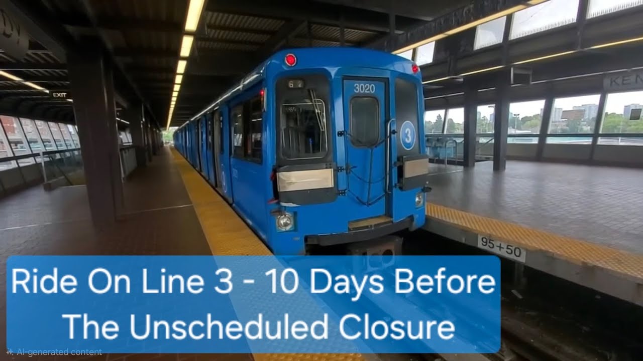 The Last Footage Of The Scarborough LRT Line 3 In Operation Before The Unscheduled Closure. 