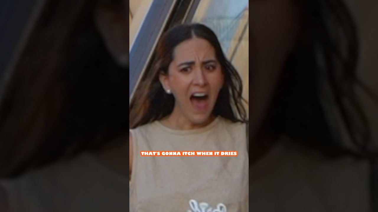 That&rsquo;s gonna ITCH when it dries 😮&zwj;💨😮&zwj;💨 #shorts #funny #fartprank
