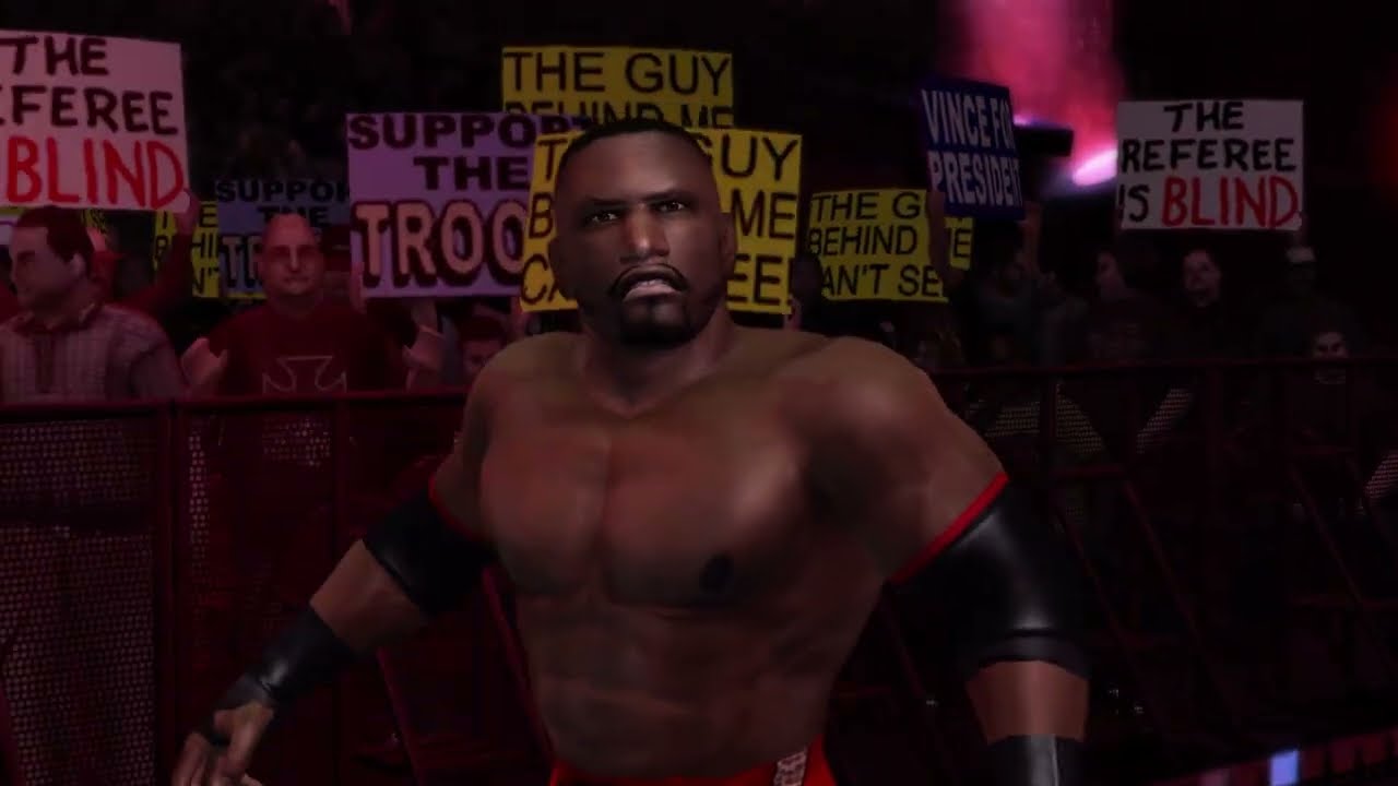 WWE Smackdown! Vs Raw 2007 Xbox 360 Marcus Cor Von Aka Monty Brown CAW Texture Bake Showcase