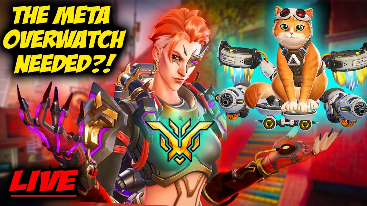 TOP500 Moira Climbing! Ranked #Overwatch Gameplay Educational Answering Questions