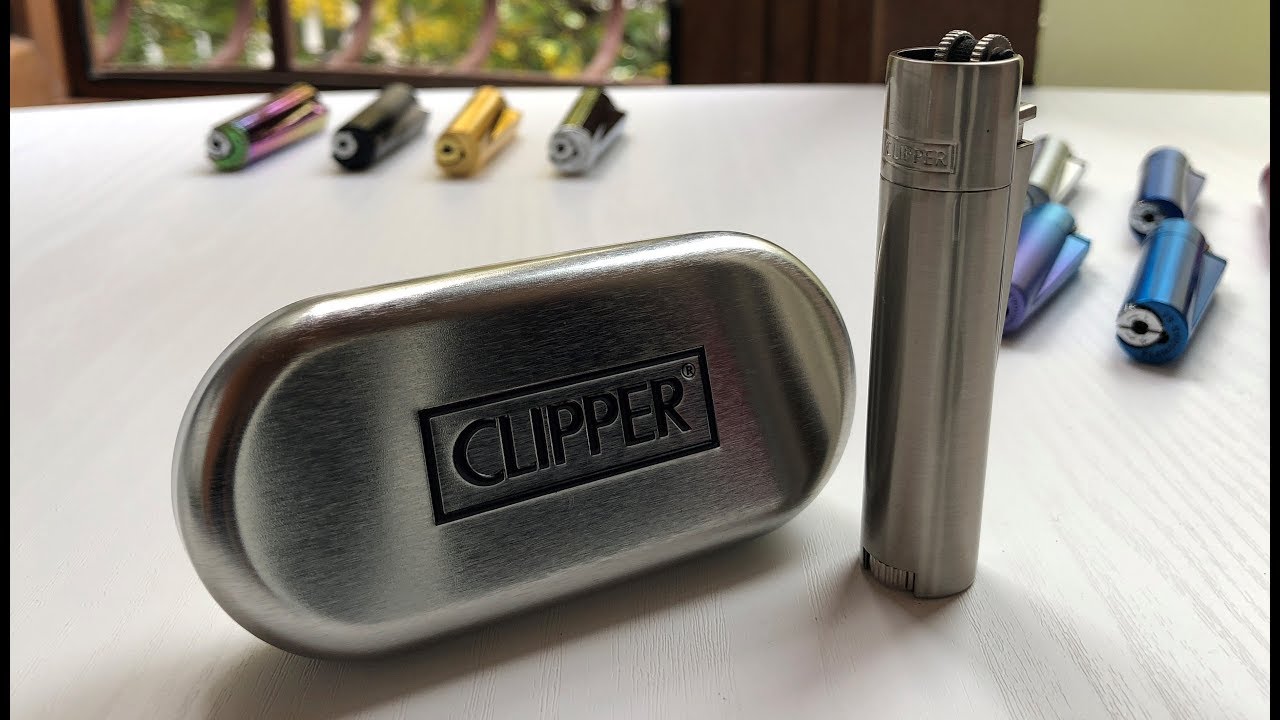 Metal Clipper lighter, Silver matte(Метална запалка Clipper цвят:сребрист мат)