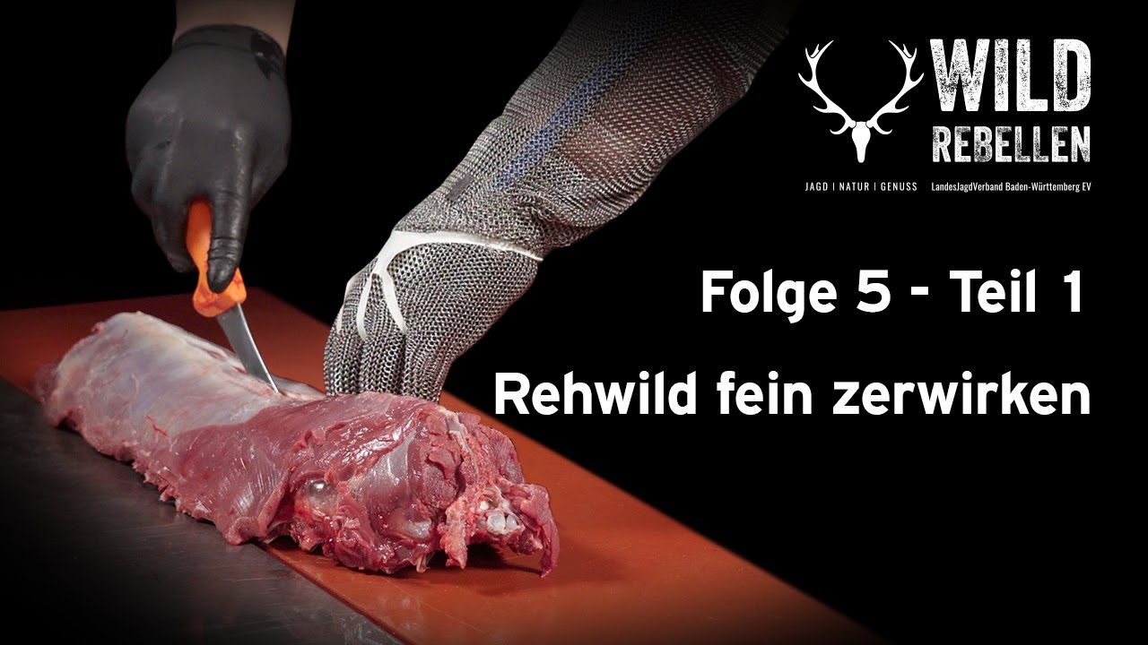 Tutorial Rehwild zerwirken (5/6): Rehwild fein zerwirken (Teil 1/2) | Wildrebellen des LJV BW