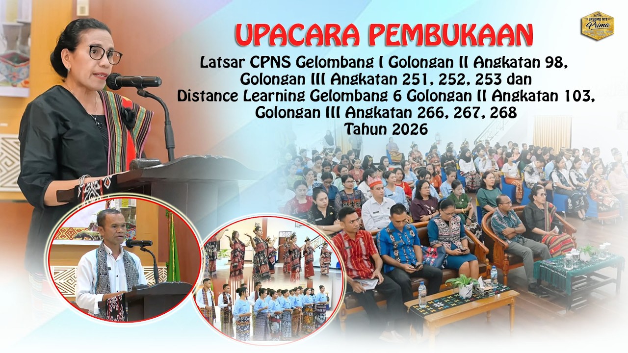 Upacara Pembukaan Latsar CPNS Gelombang I Gol. II Angkatan 98 dan Gol. III Angkatan 251, 252, 253