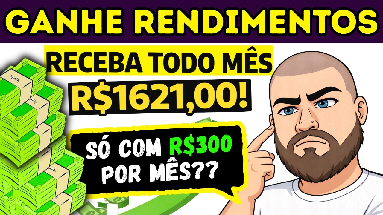 Essa é a Renda Mensal que POUCO Investido gera MUITO! (com cálculo real)