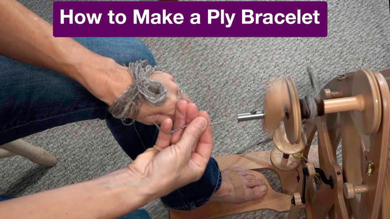 How to Make and Use a  Ply Bracelet for Plying