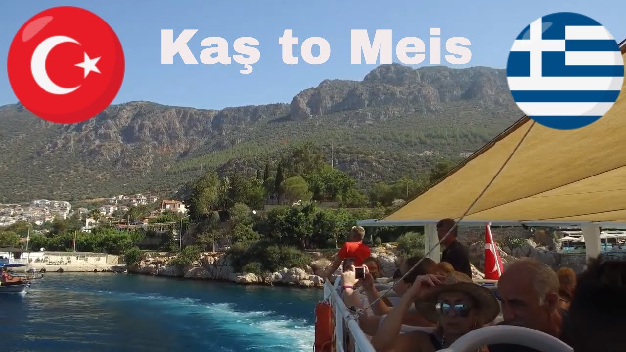 🇹🇷 ⛴ 🇬🇷  Full Ferry ride from Kaş, Turkey to Kastellorizo, Greece (Slow TV)