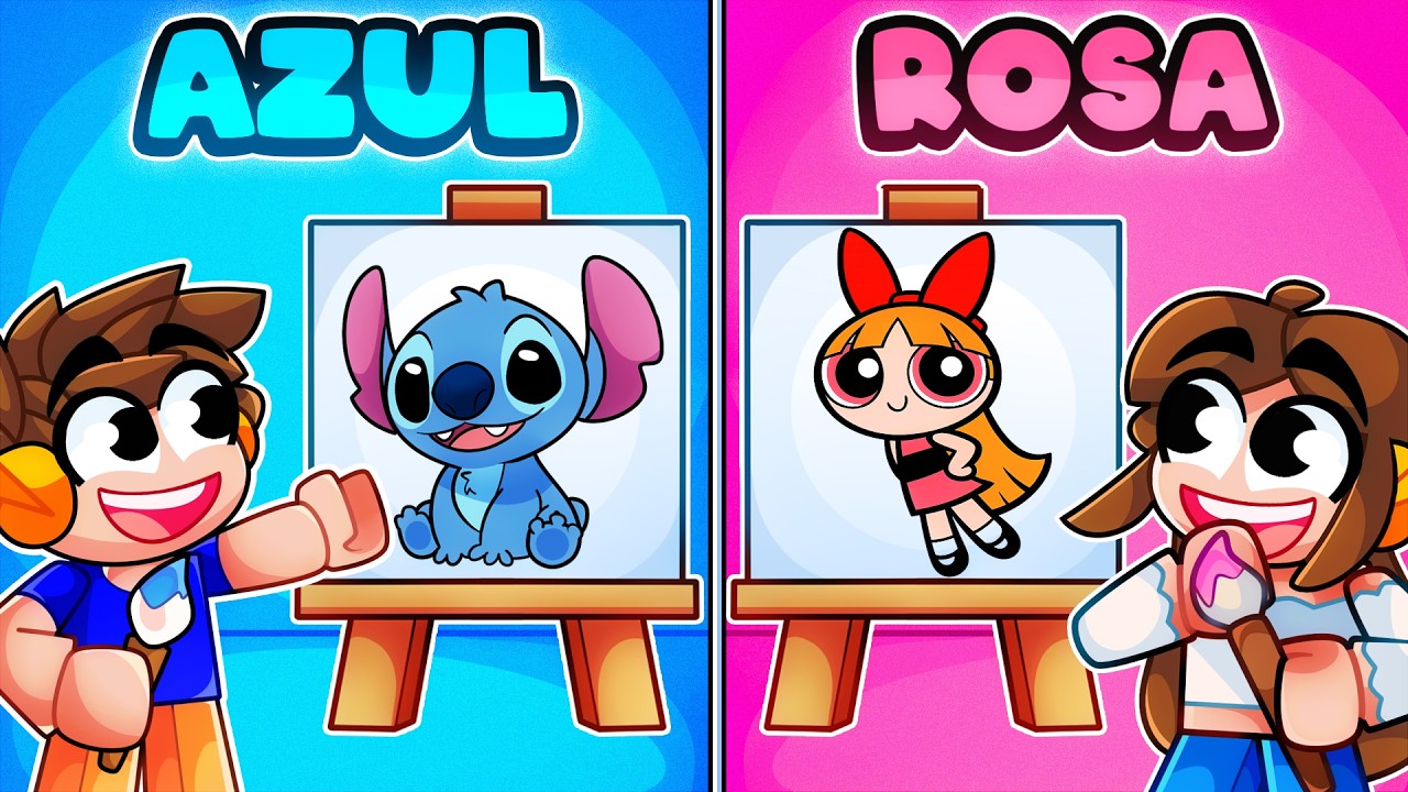 DESENHE COM APENAS UMA COR no Roblox!